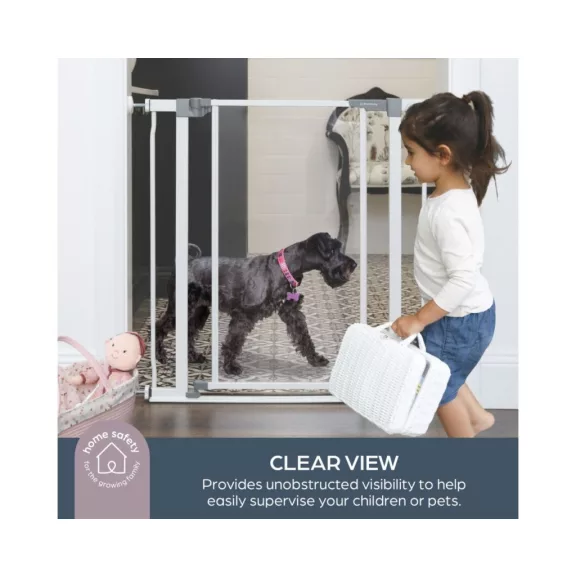 Dreambaby Clear view biztonsági ajtórács 75-81 cm - fehér