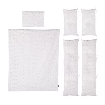   Chipolino 9 részes ágynemű garnitúra paplanhuzattal 60/120 - Beige stars