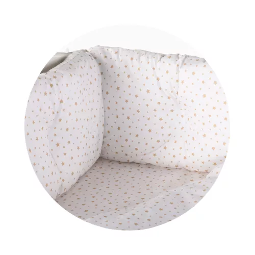 Chipolino 9 részes ágynemű garnitúra paplanhuzattal 70/140 - Beige stars
