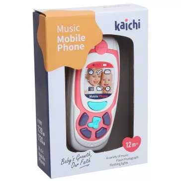  Chipolino Gyerekjáték mobiltelefon zenével és fénnyel - pink