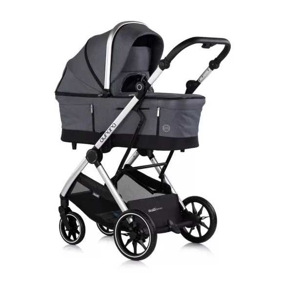 Chipolino Aurora 3az1-ben multifunkciós babakocsi - Charcoal
