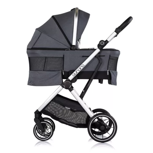 Chipolino Aurora 3az1-ben multifunkciós babakocsi - Charcoal