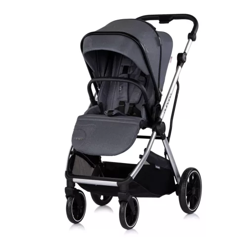 Chipolino Aurora 3az1-ben multifunkciós babakocsi - Charcoal