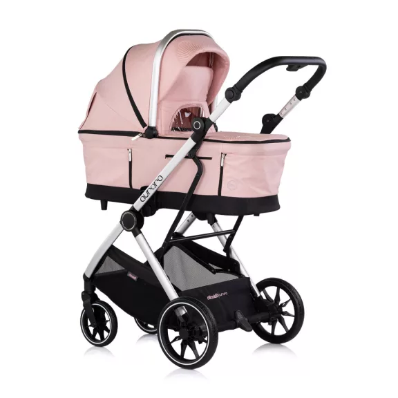 Chipolino Aurora 3az1-ben multifunkciós babakocsi - Powder pink