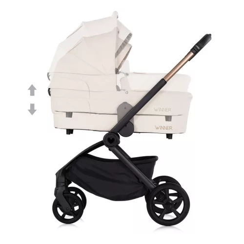 Chipolino Winner 2in1 újszülött babakocsi 22 kg-ig -  Cashmere
