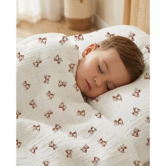 Albero Mio 2 részes babaágynemű szett - CM1 Vintage Teddy