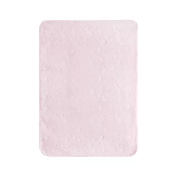 Lorelli Dombornyomott polár takaró 80x110cm - Pink