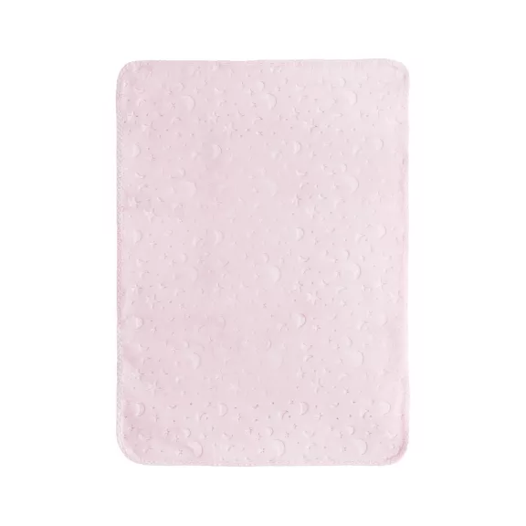 Lorelli Dombornyomott polár takaró 80x110cm - Pink
