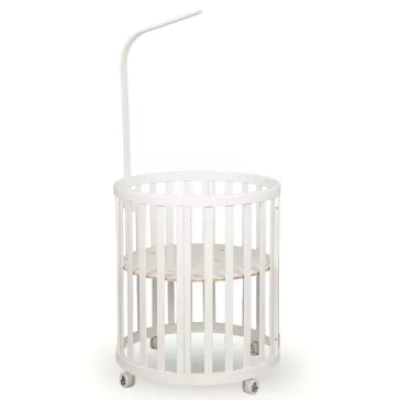 Espiro Baldachin tartóval Oasis kiságyhoz - White / White