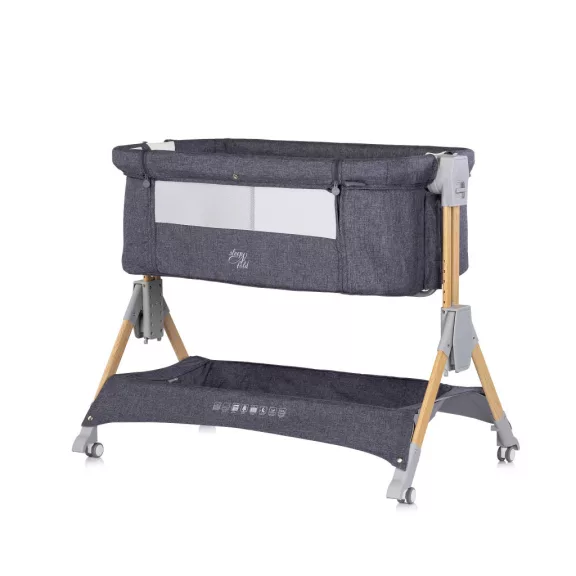 Chipolino SleepNFold összecsukható babaöböl - charcoal