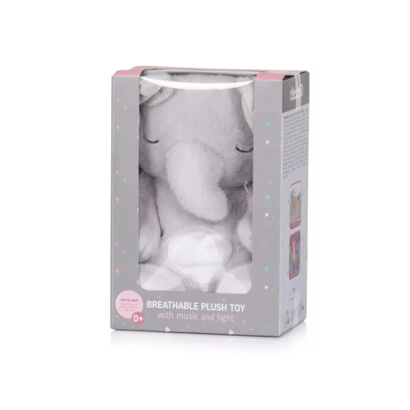 Chipolino Lélegző zenélő plüss játék - Baby elephant