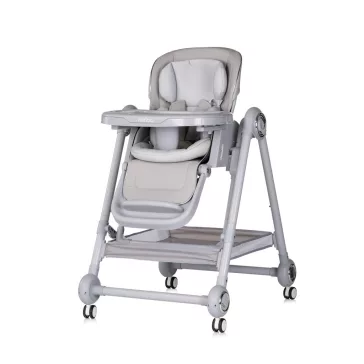   Chipolino Melba 2in1 multifunkciós etetőszék és hinta - platinum
