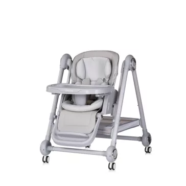   Chipolino Melba 2in1 multifunkciós etetőszék és hinta - platinum