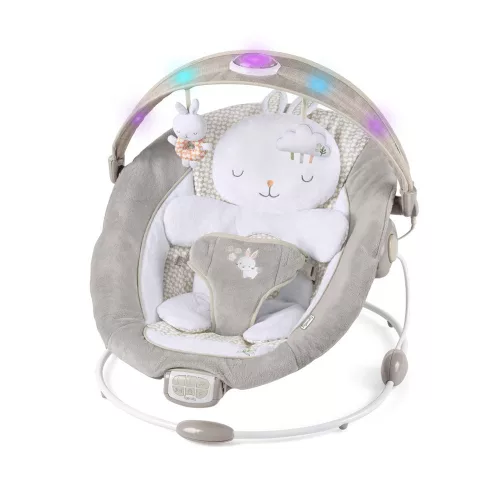 INGENUITY Rezgő pihenőszék dallamokkal és fénnyel, Twinkle Tails™, 0 hó+, 9 kg -ig
