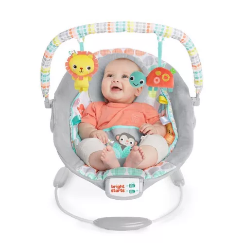 Bright Starts Rezgő pihenőszék dallamokkal, Whimsical Wild, 0 hó+, 9 kg-ig, 2019.