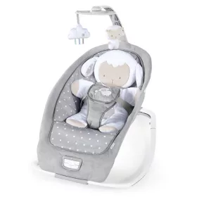   INGENUITY Rezgő hintaszék dallamokkal, Cuddle Lamb, 0 hó+ 18 kg-ig, 2019