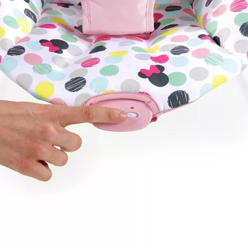 Disney Baby Rezgő pihenőszék, Minnie Mouse Spotty Dotty, 0 hó+, 9 kg-ig