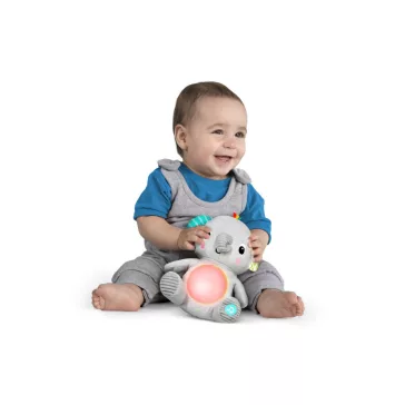   Bright Starts Plüss zenélő világító játék elefánt, Hug-a-bye Baby™, 0 hó+