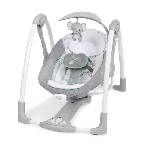 INGENUITY Átalakítható rezgő hinta dallamokkal és adapterrel, Swell™, 2in1, 0 hó+, 9 kg-ig