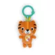 Bright Starts Plüss csörgő tigris C-karikán, Jingle Joy™, 0 hó+