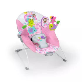   Bright Starts Rezgő pihenőszék, Pink Paradise™, 0 hó+, 9 kg-ig
