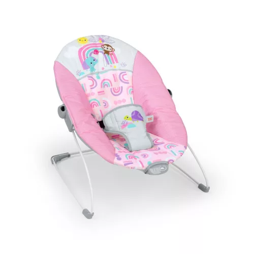 Bright Starts Rezgő pihenőszék, Pink Paradise™, 0 hó+, 9 kg-ig