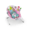 Bright Starts Rezgő pihenőszék, Pink Paradise™, 0 hó+, 9 kg-ig