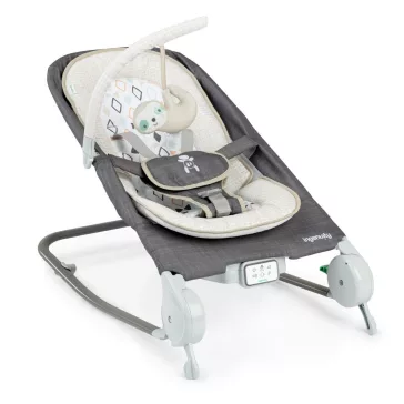   INGENUITY Rezgő masszázs pihenőszék dallamokkal, Happy Belly™, Rock-to-Bounce, Parker™, 0 hó+ 9 kg-ig