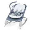 INGENUITY Rezgő masszázs pihenőszék dallamokkal, Happy Belly™, Rock-to-Bounce, Chambray, 0 hó+, 9 kg-ig