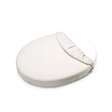   Petite&Mars Vízhatlan lepedő ovális kiságyakhoz, Soft Dream, Oval 84x50 cm, White