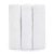 Petite&Mars Bambusz muszlin 3db-os pelenka szett, Moussy Total White, 68 x 68 cm