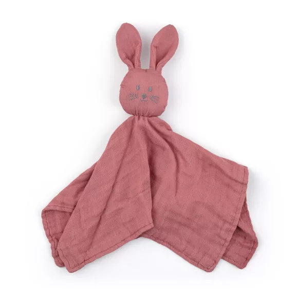 Petite&Mars Bambusz muszlin szundikendő, Hugo Dusty Rose, 0 hó+