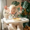 Petite&Mars Etetőszék huzat és tálca, Gusto, Beige Dandelions
