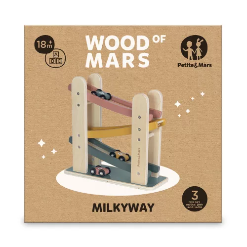 Petite&Mars Fa játék, versenypálya, Milky Way Wood of Mars, 18 hó+
