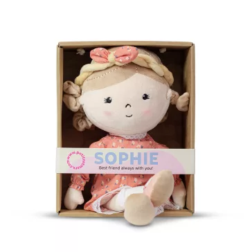 Petite&Mars Plüss játékbaba, Sophie, 0 hó+, 35 cm