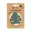 Petite&Mars Szilikon rágóka, Take&Match, Misty Green, 0 hó+