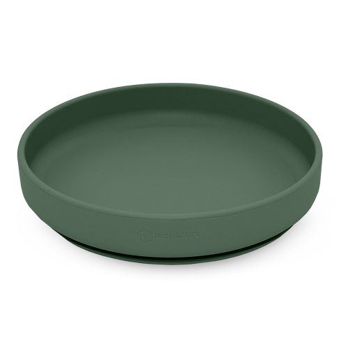 Petite&Mars Szilikon tányér tapadókoronggal, Take&Match, Misty Green, 6 hó+