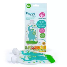   Petite&Mars Papoo Original tasak bébiételekhez, elefánt, 6 db