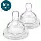 Philips AVENT SCY762/02 Etetőcumi Anti-colic lassú átfolyás 1hó+ 2 db