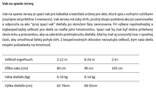 ERGOPOUCH Hálózsák organikus pamut 8-24 hó 8-14 kg 2,5 tog - Jersey Oatmeal Marle