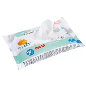 Akuku Nedves WC-papír/törlőkendő (50 db)