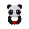 Akuku Szilikon rágóka – Panda