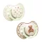 LOVI világító dinamikus szilikon cumi TEDDY LOVE 0–6 hó 2 db