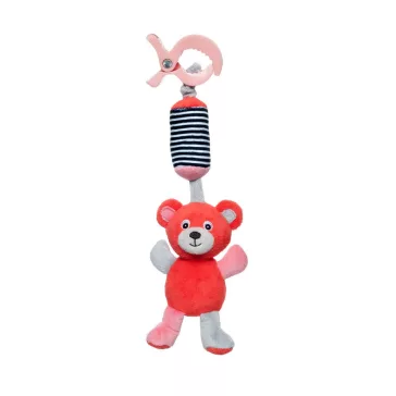 Canpol babies Puha játék csengővel, 0+, BEARS - korall