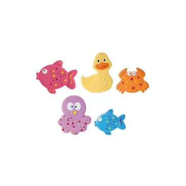   Canpol babies Színes, óceán tematikájú, tapadókorongos fürdőjátékok (5 db) - TOYS