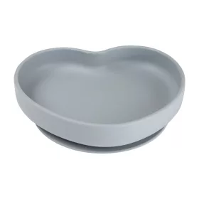   Canpol babies Szilikonos tányér tapadókoronggal, HEART - kék
