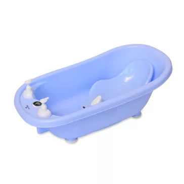   Lorelli kád leeresztő dugóval, babatartóval 88 cm + kádállvány - Blue