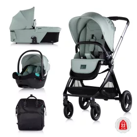 Chipolino Elite 3in1 multifunkciós babakocsi - Basil