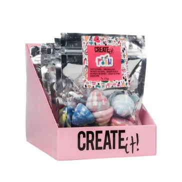   Canenco Create It! Mini fürdőgolyó, 7 db-os, unikornis pooh