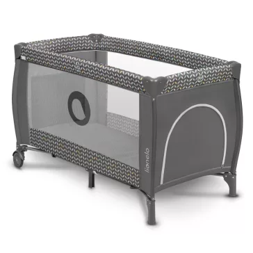 Lionelo Sven Plus Multifunkciós utazóágy - Grey Scandi
